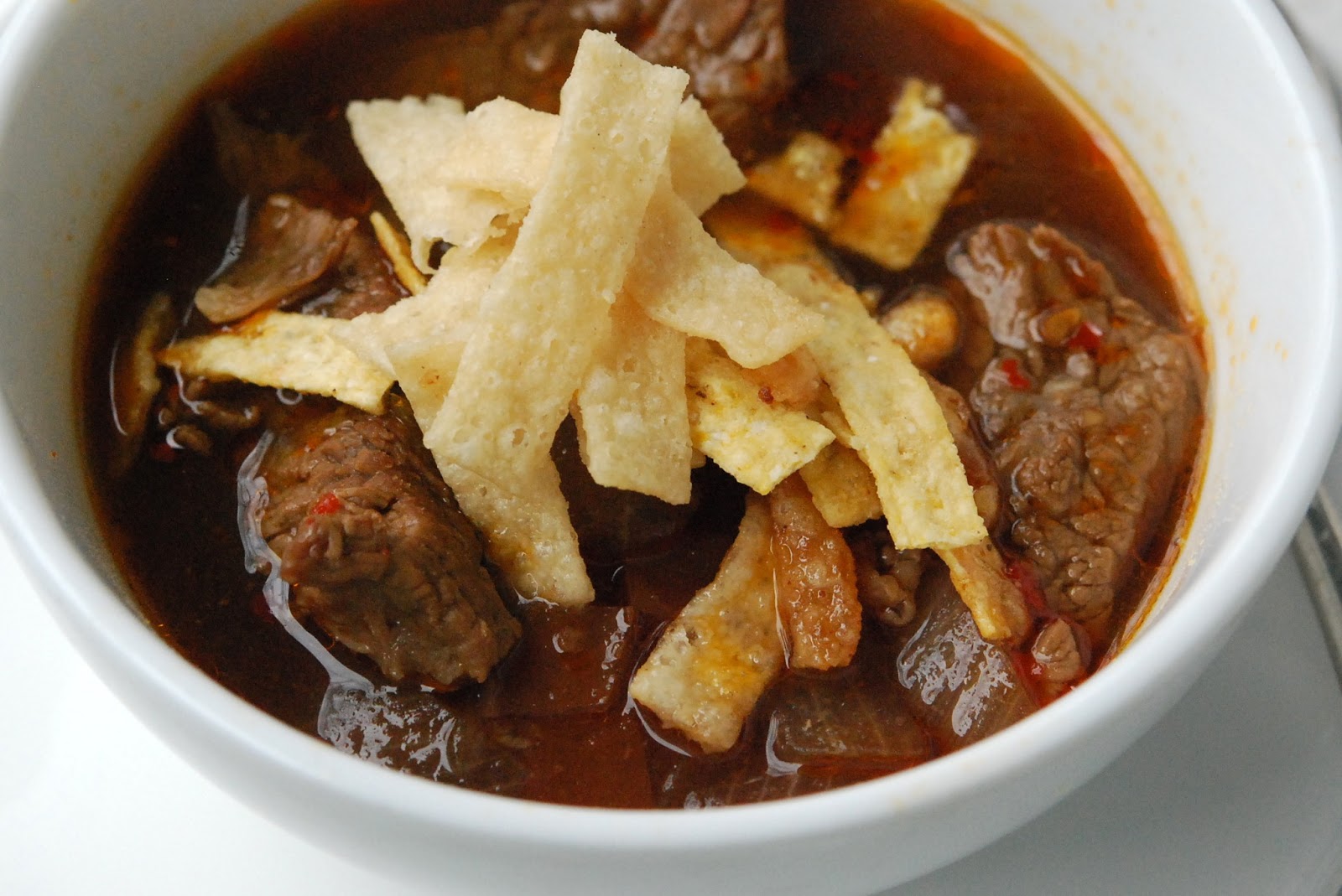 CupCakes and CrabLegs Spicy Korean Beef and Onion Soup