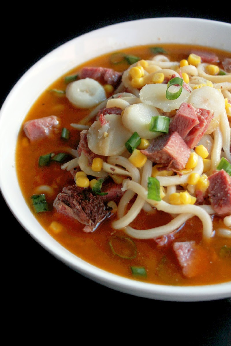 Creole Contessa Brisket Udon Noodle Soup