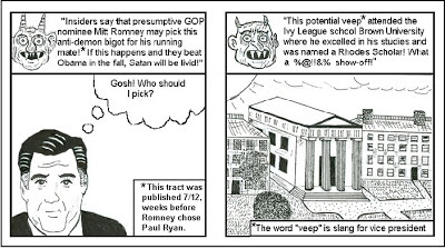 chick tract satire pastiche