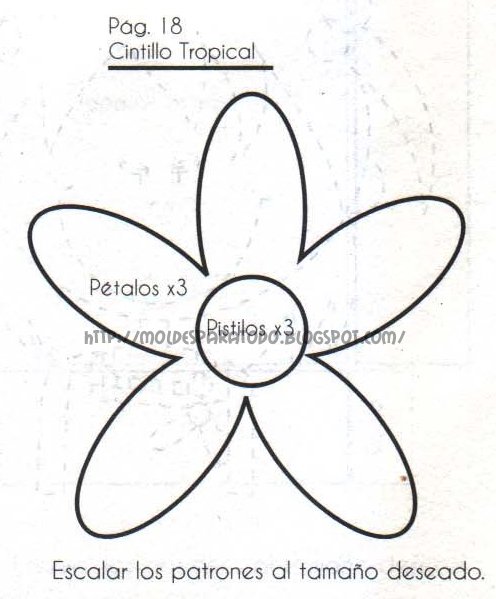 Moldes para Todo: * Diadema con Flores de Foami * Moldes para Todo: * Diadema con Flores de Foami *