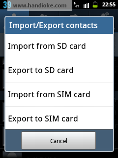 Import/Export Contacts Import/Export Contacts