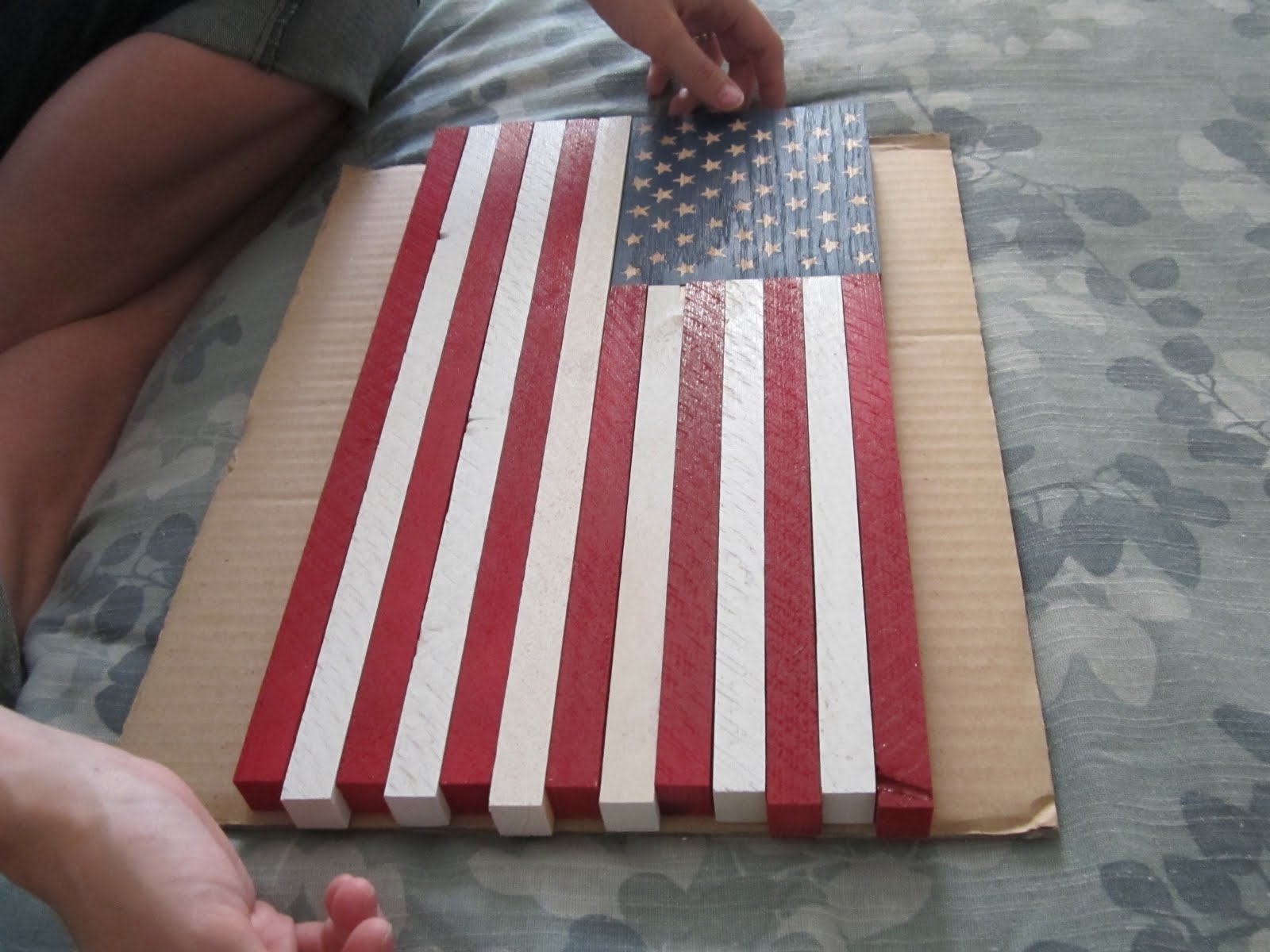 Love Sweet Love Distressed Wood Flag