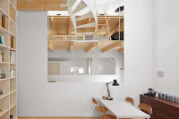 Hokkaido Vertical White House Design with More Loft and Platforms Hokkaido Vertical White House Design with More Loft and Platforms