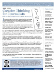 CREATIVE THINKING<br>FOR JOURNALISTS