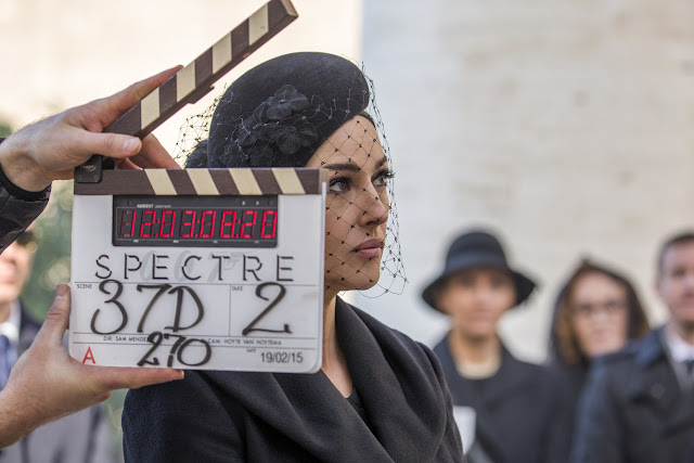 Monica Bellucci on location in Rome on the set of Metro-Goldwyn-Mayer Pictures/Columbia Pictures/EON Productions’ action adventure SPECTRE.