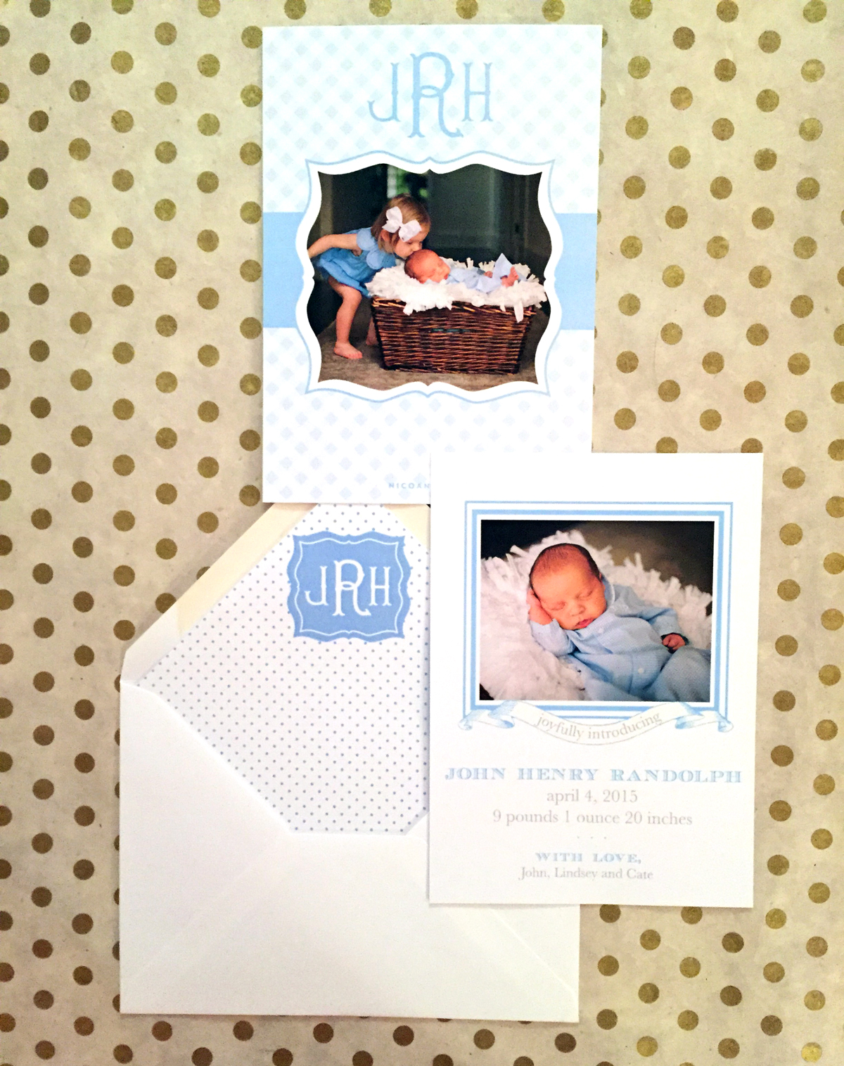 Nico and LaLa The Art of the Custom Birth Announcement