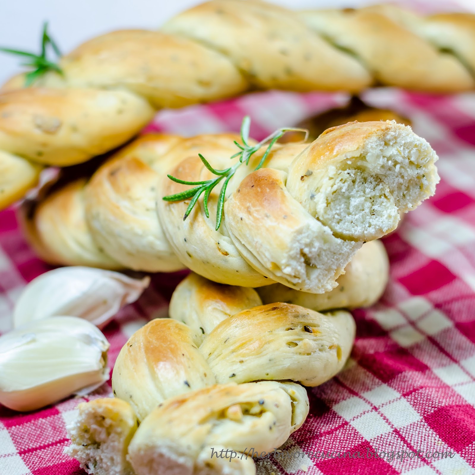 Herbivore Cucina Rosemary Garlic Braid Bread