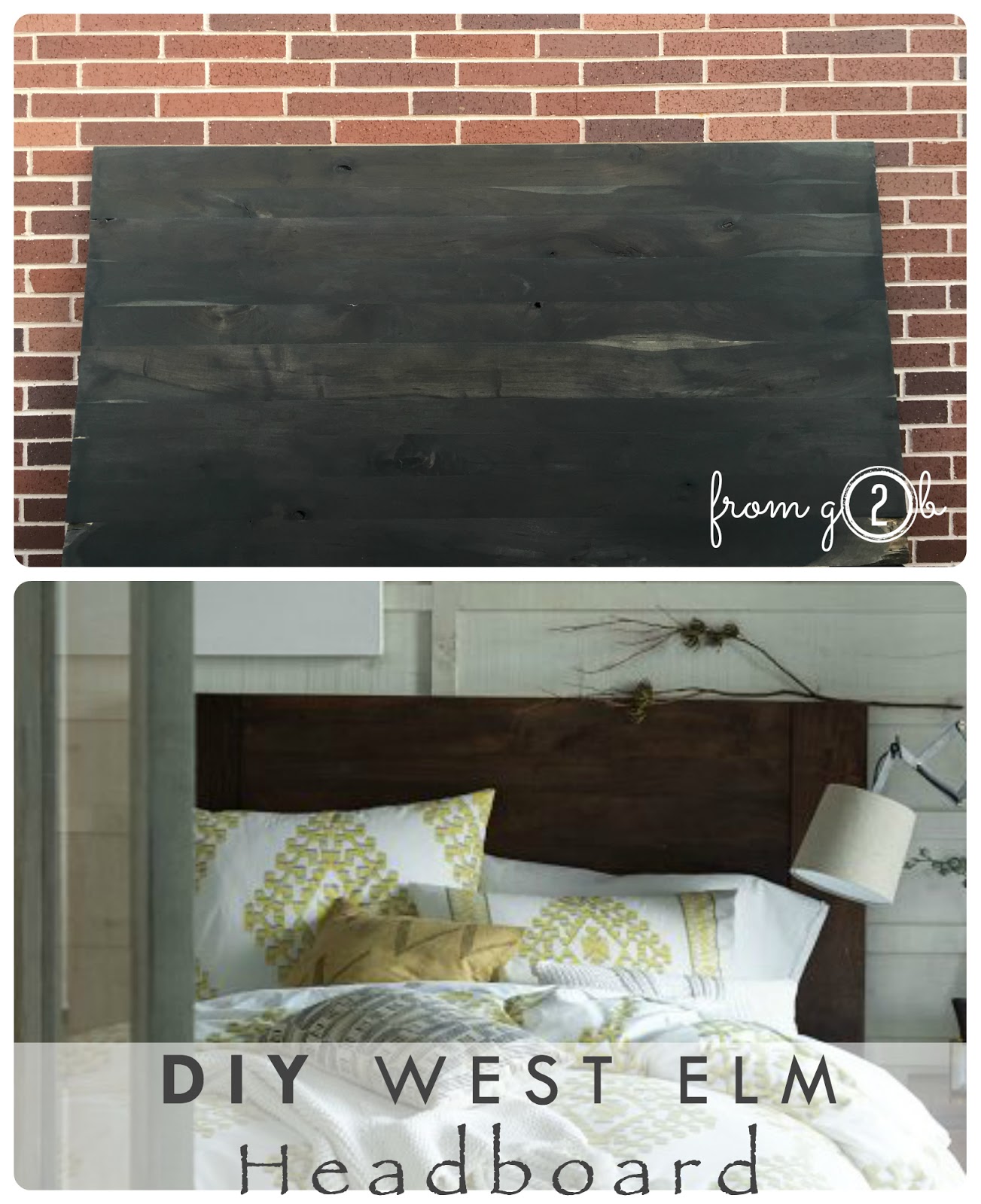 from Gardners 2 Bergers DIY WEST ELM Headboard