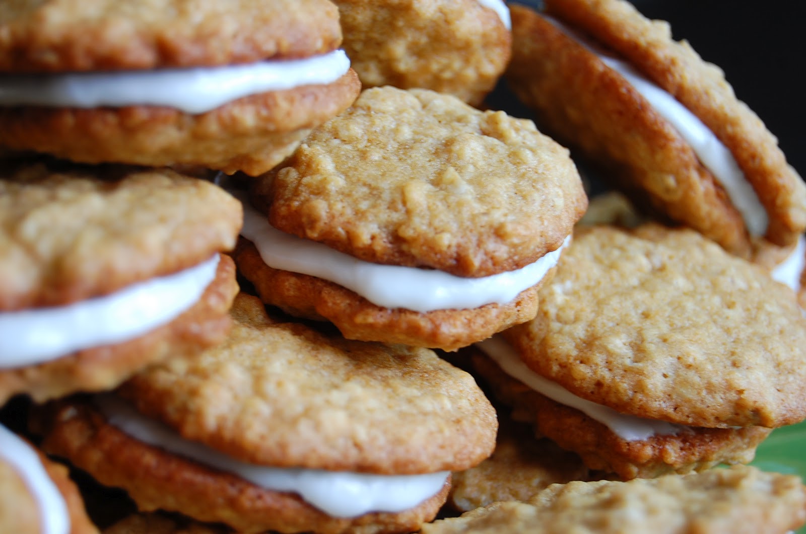 being me. sippin tea. in the kitchen oatmeal cream cookies