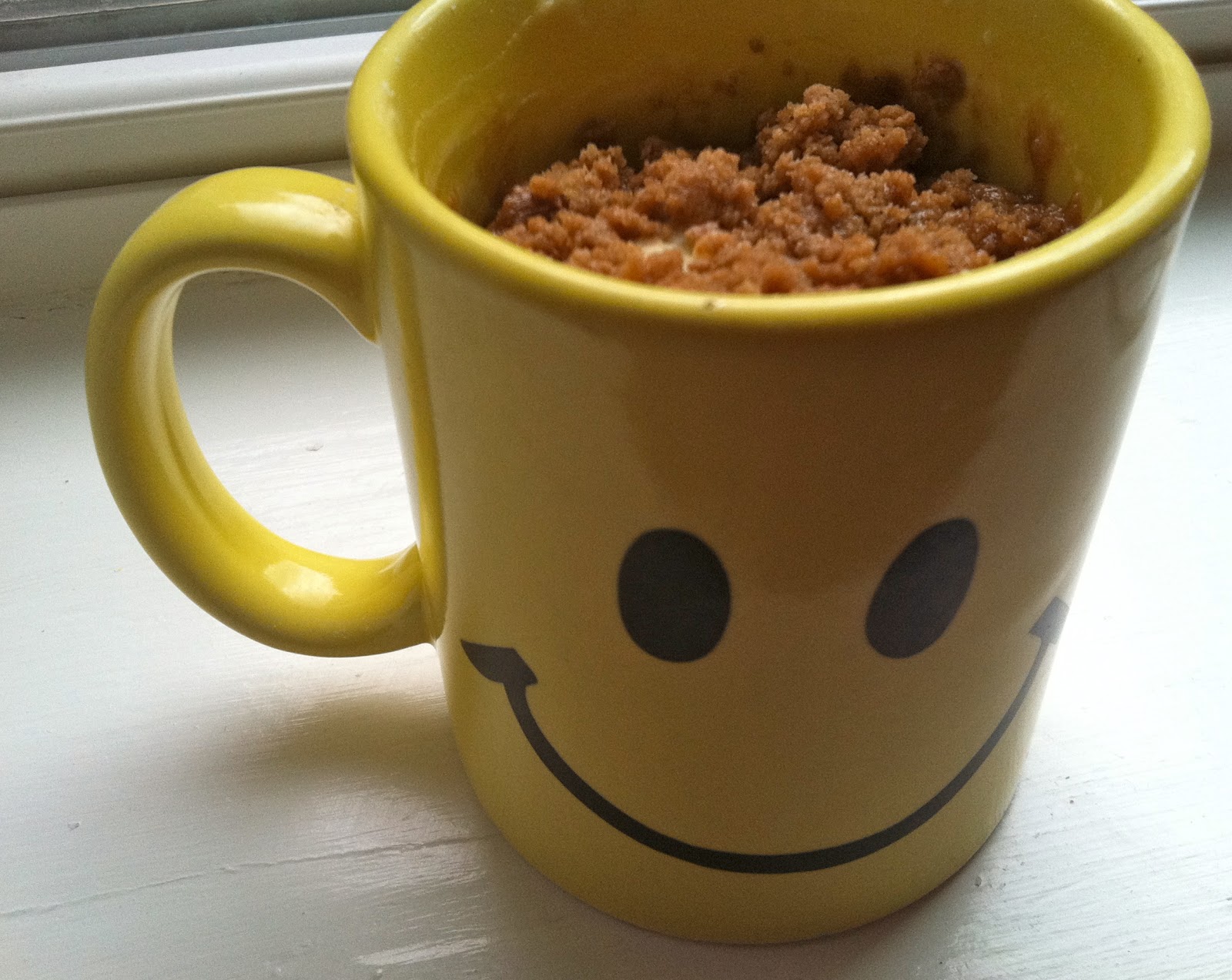 words & whisks Coffee Cake in a Mug