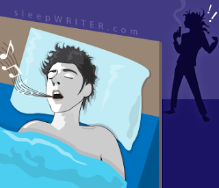 Picture of a woman dealing with a snoring partner