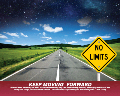 keep moving forward