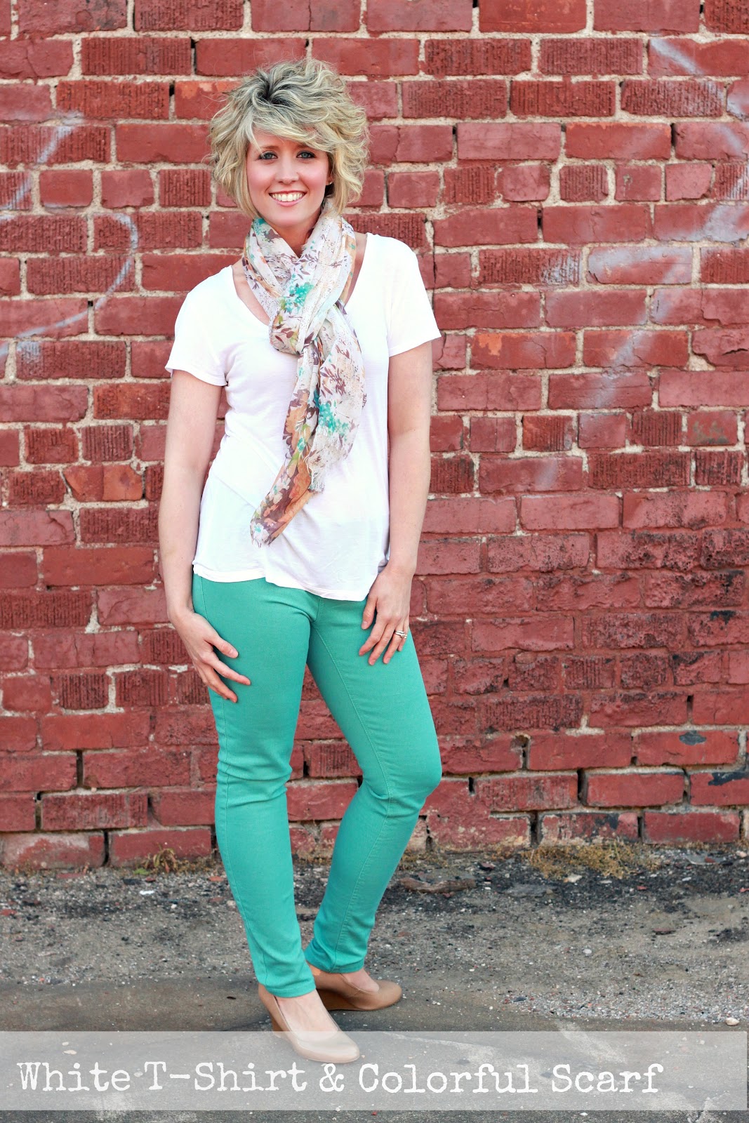 What I Wore....Mint/Aqua Denim Love of Family & Home