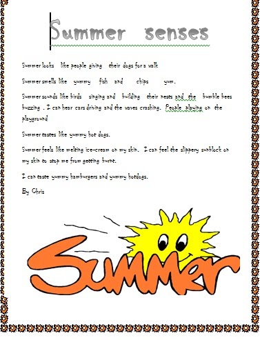 Room 21: Chris's Summer Poem