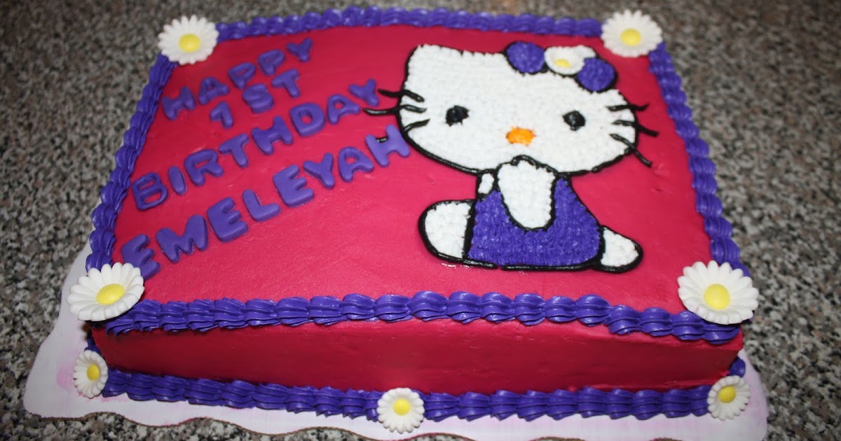 Free Cakes for Kids Killeen Our 28th cake. Hello Kitty for Emeleyah.