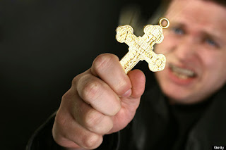Crosses repulse vampires and blaze their substance Crosses repulse vampires and blaze their substance