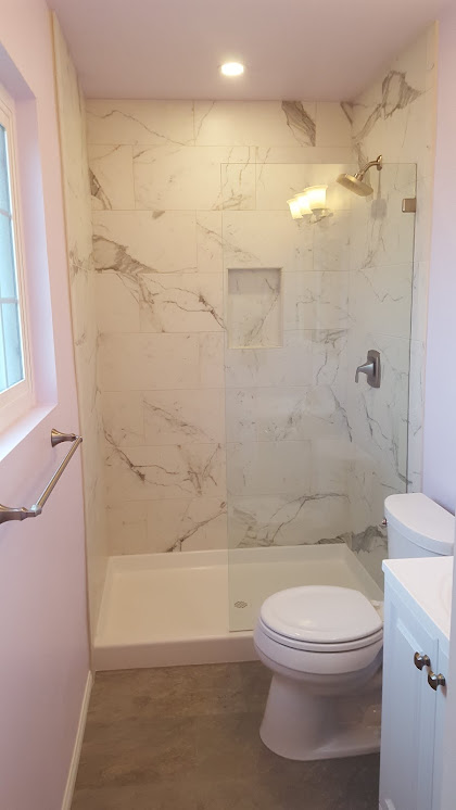 Porcelain Tile Shower II - Running Bond Pattern