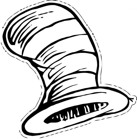 Cat in the Hat Coloring Pages (Dr Seuss) title=