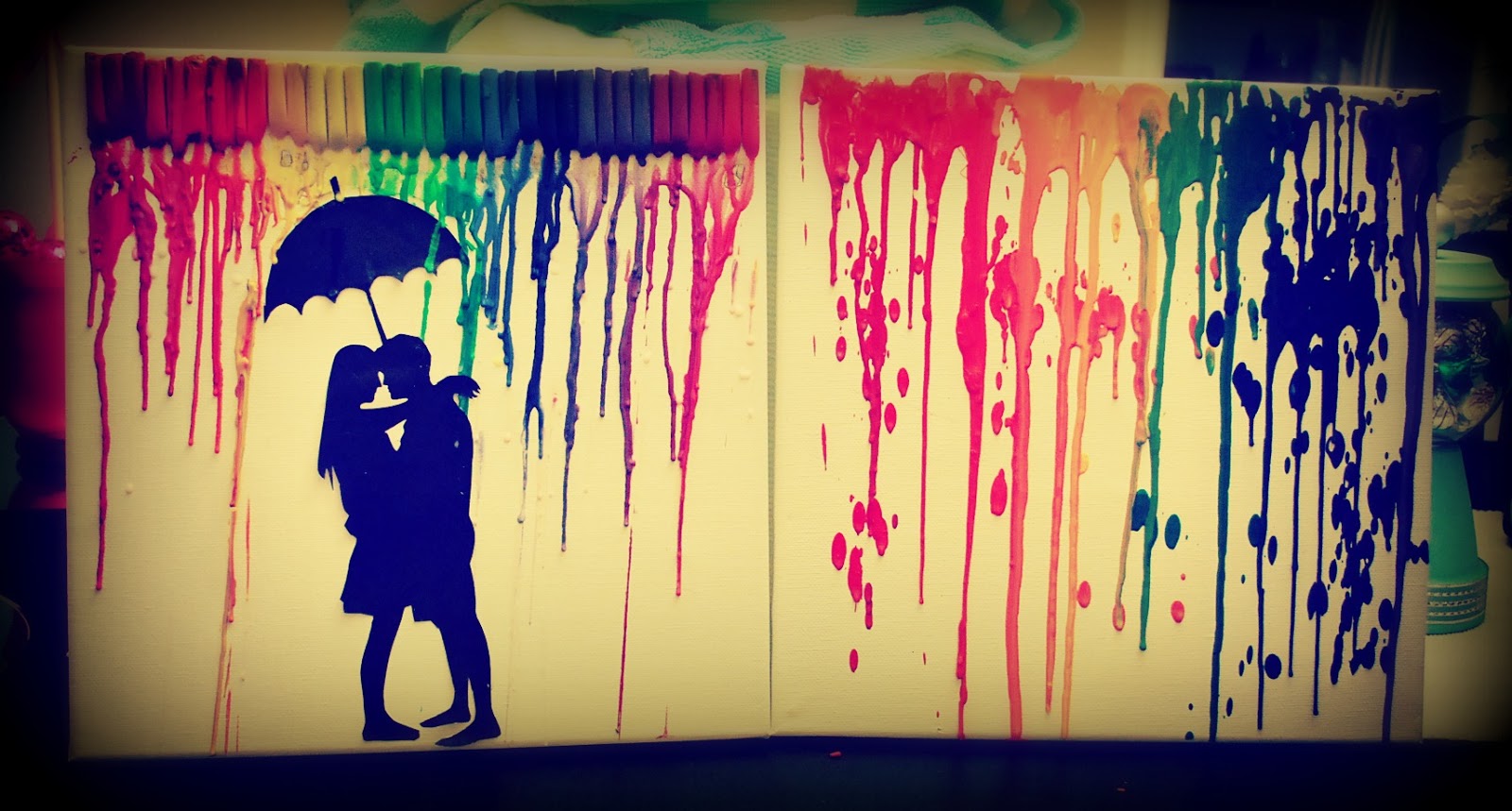 Get creative and make your own piece of crayon art!