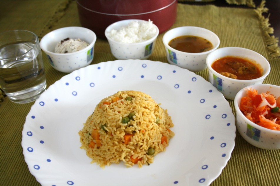 Pakoda Curry Side Dish for Biryani / Pulao Step by Step