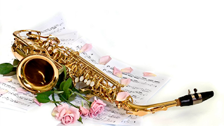 Saxofón con Rosas