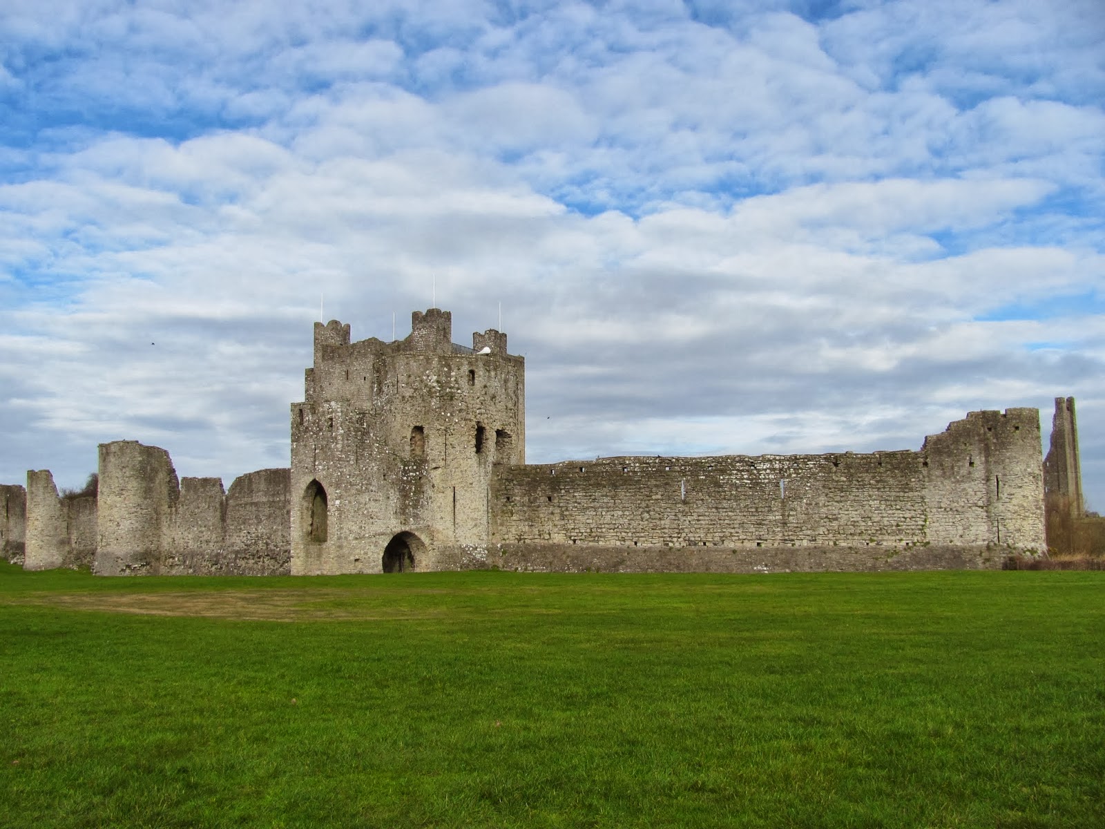 The Castle from the Road to Dublin Trim Castle seen from Dublin Road, Trim, Ireland
