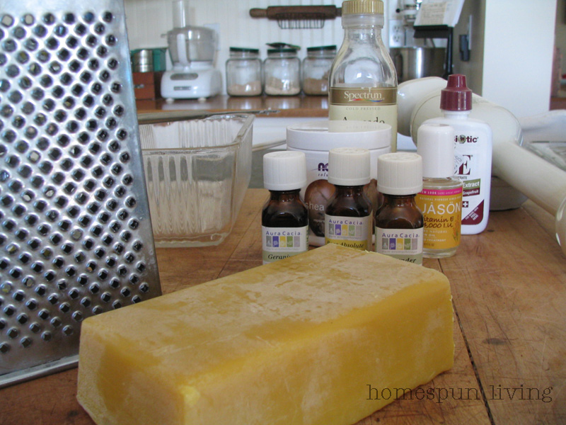 homespun living making moisturizer