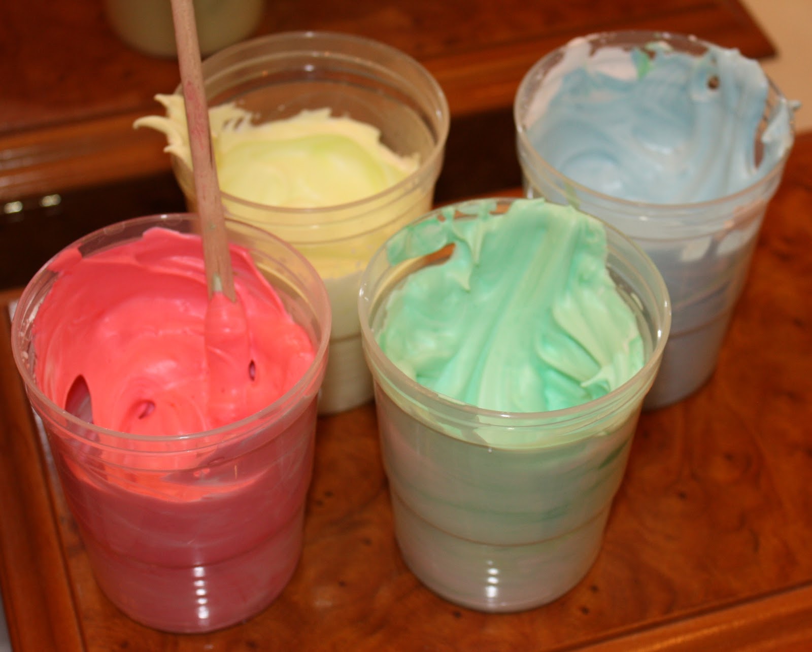 Please Excuse the Mess...... Shaving Cream Bath Paint