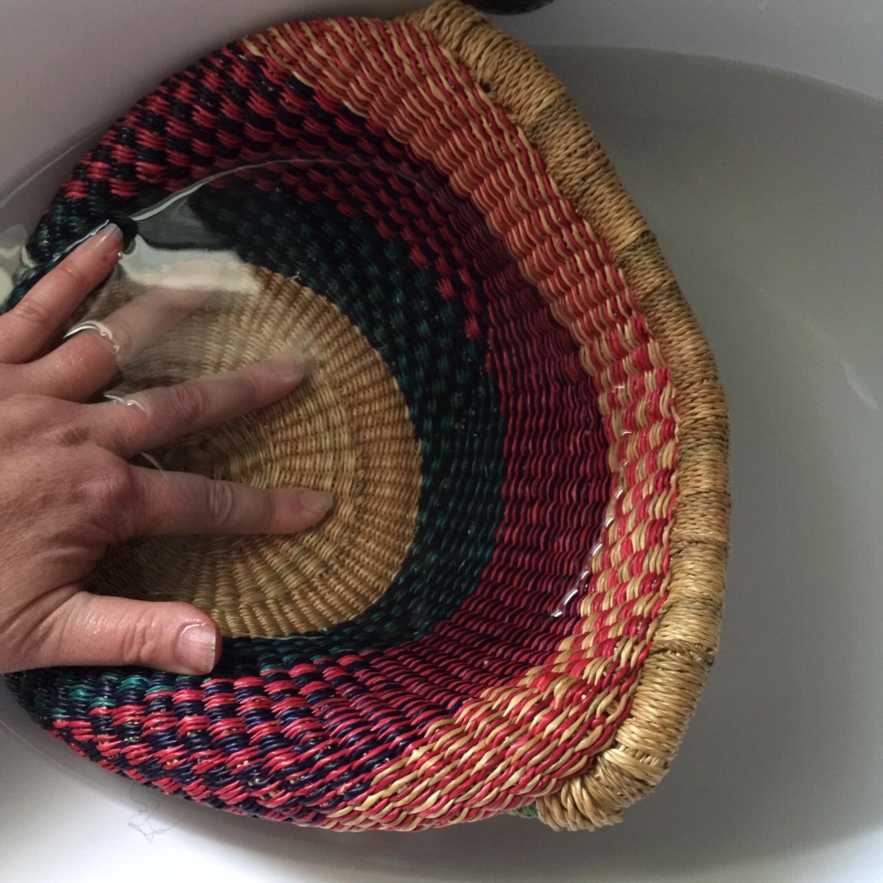 owlet How to shape & care for a bolga basket