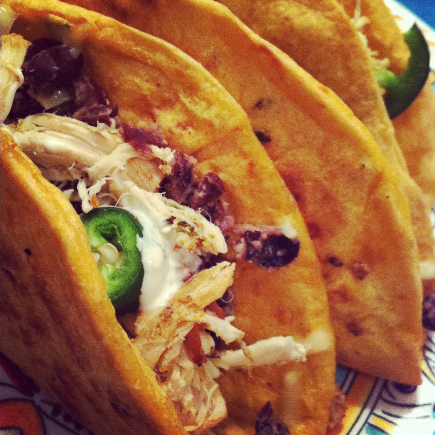 Slow Cooker Chicken Tacos Black Beans