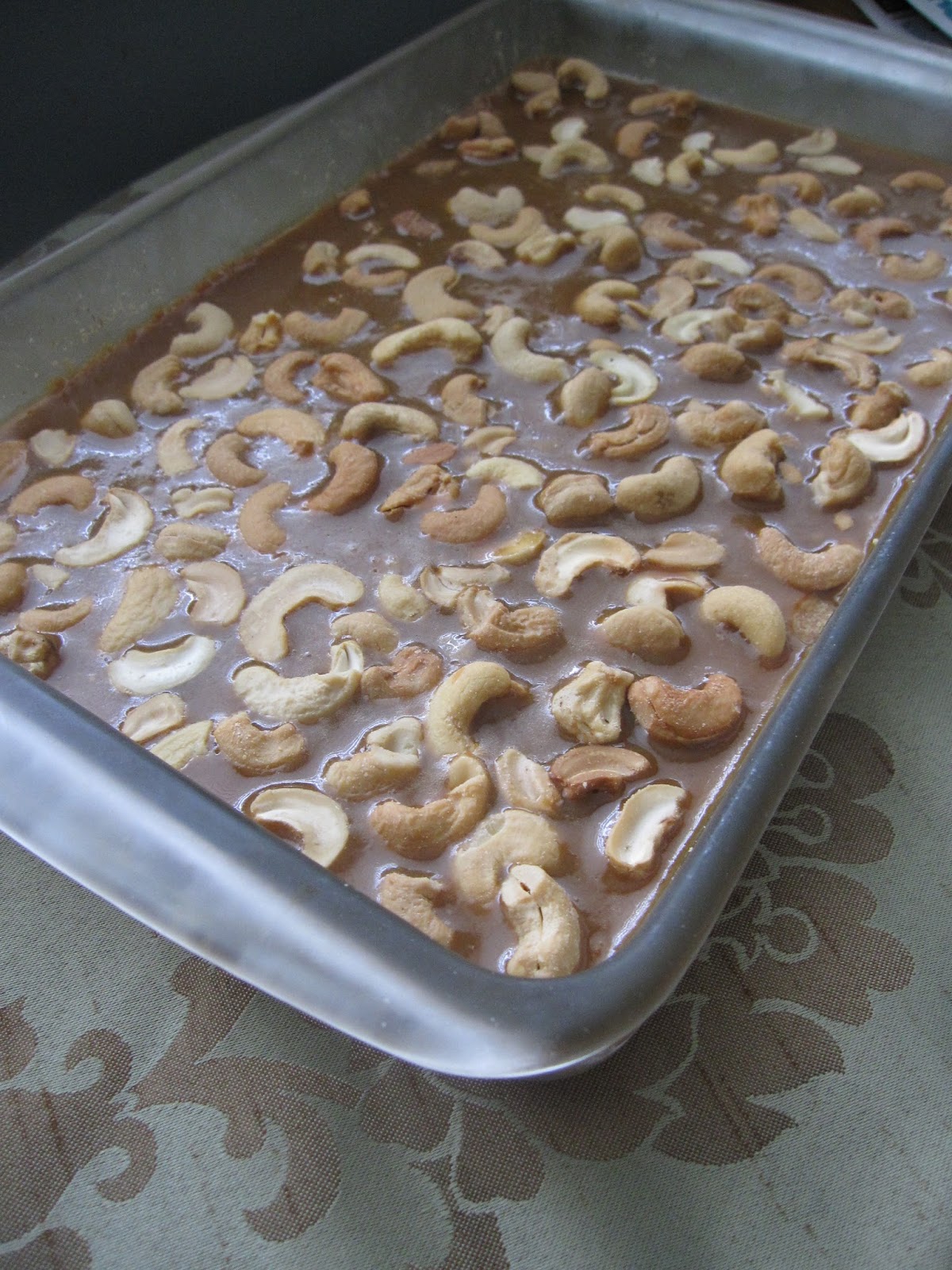 Butterscotch Cashew Squares