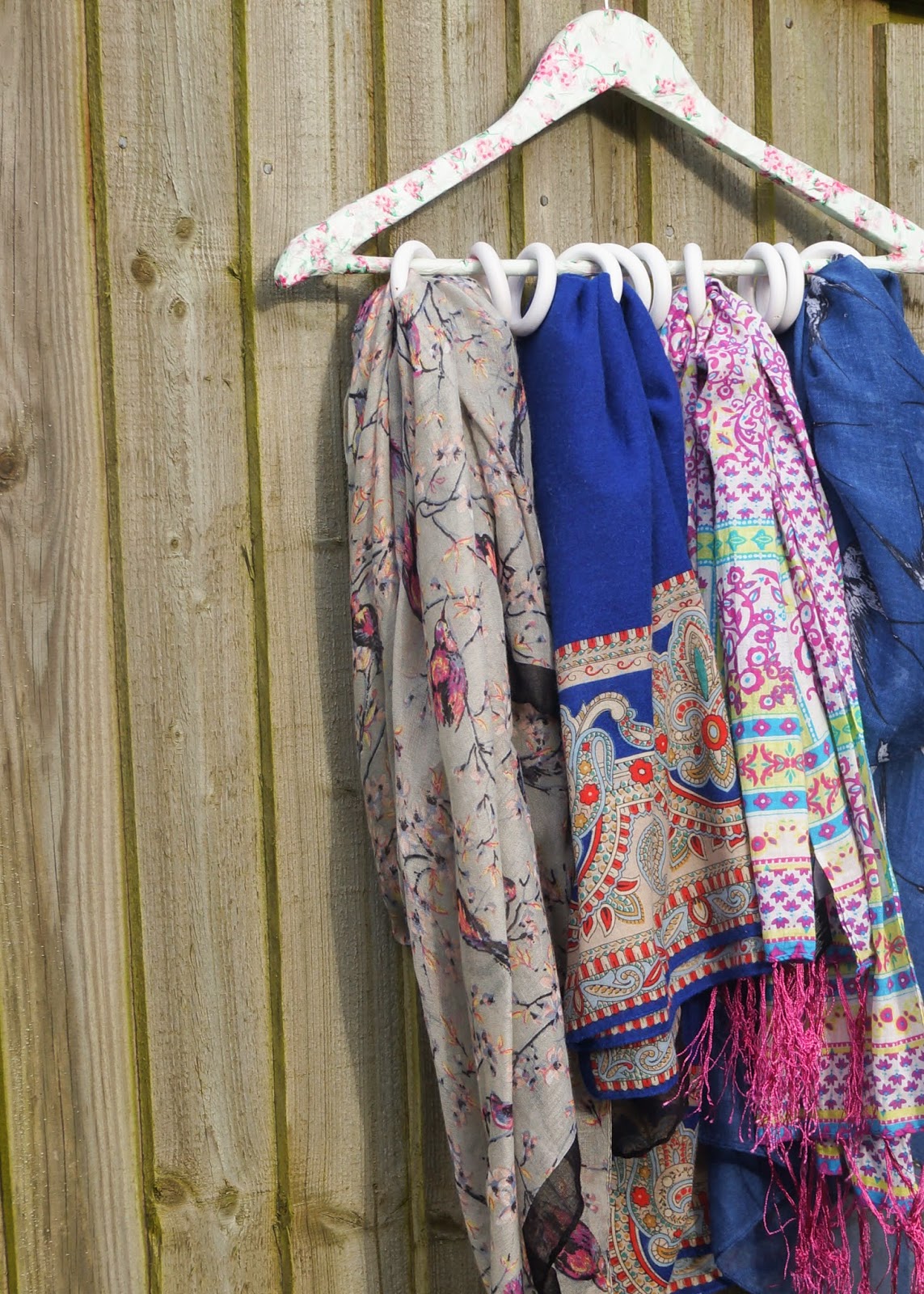 buttons and paint... and a DIY Scarf Hanger