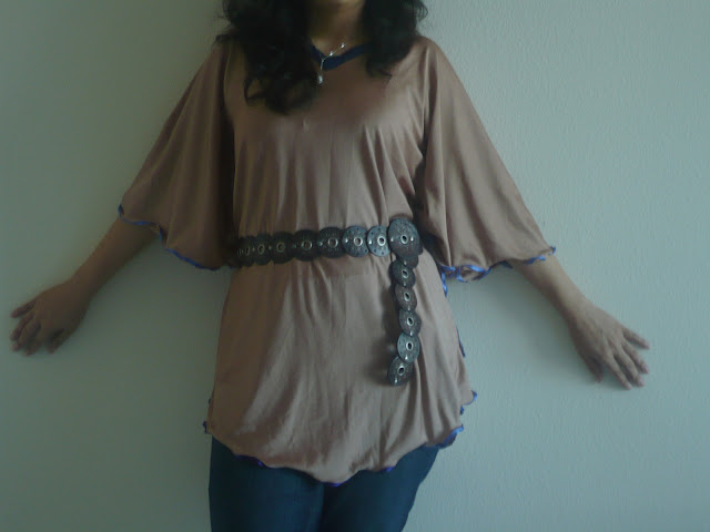 sewing kaftan poncho