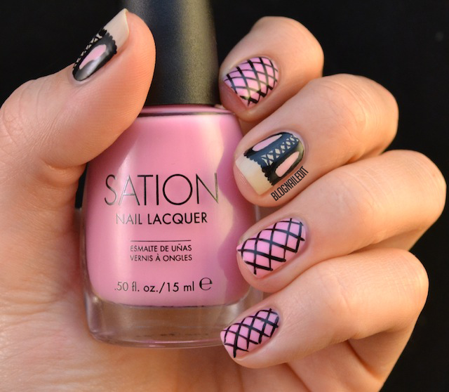 Sation and ipsy Think Pink Nail Art Nailed It The Nail Art Blog