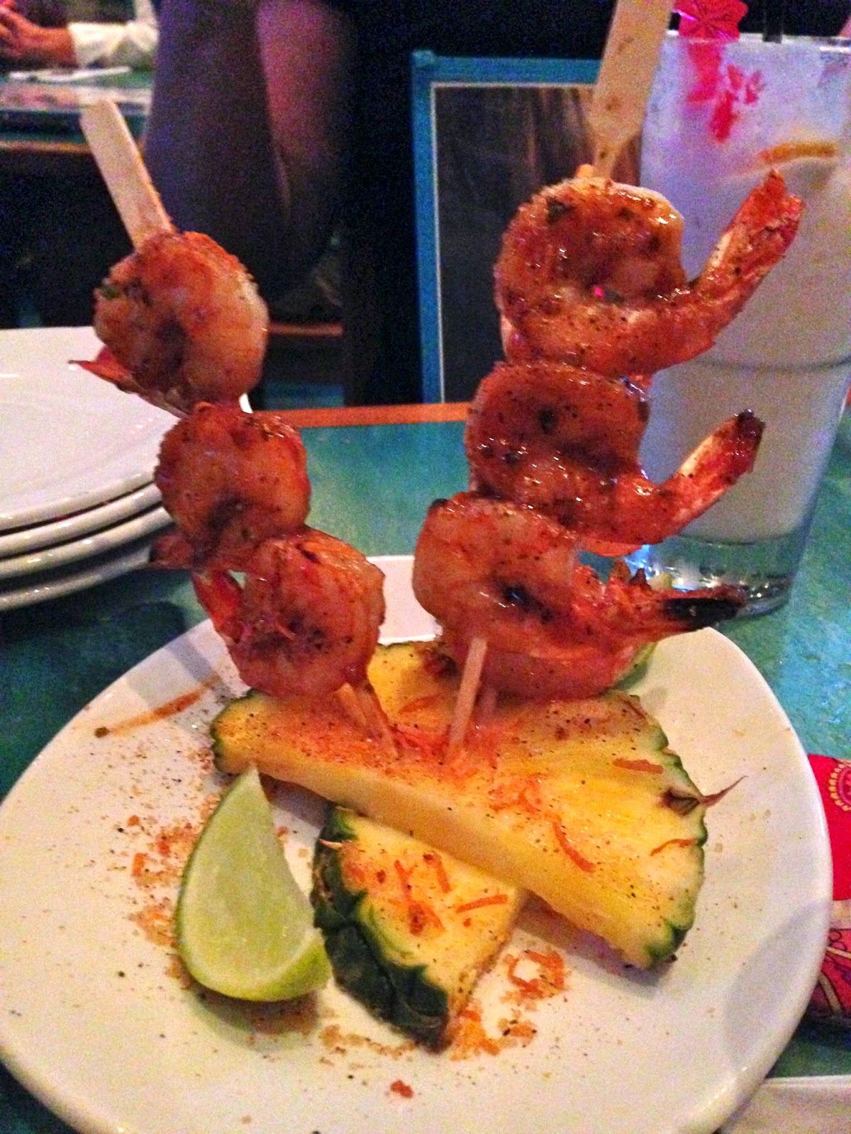 Appetizers Shrimp Skewers at Margaritaville