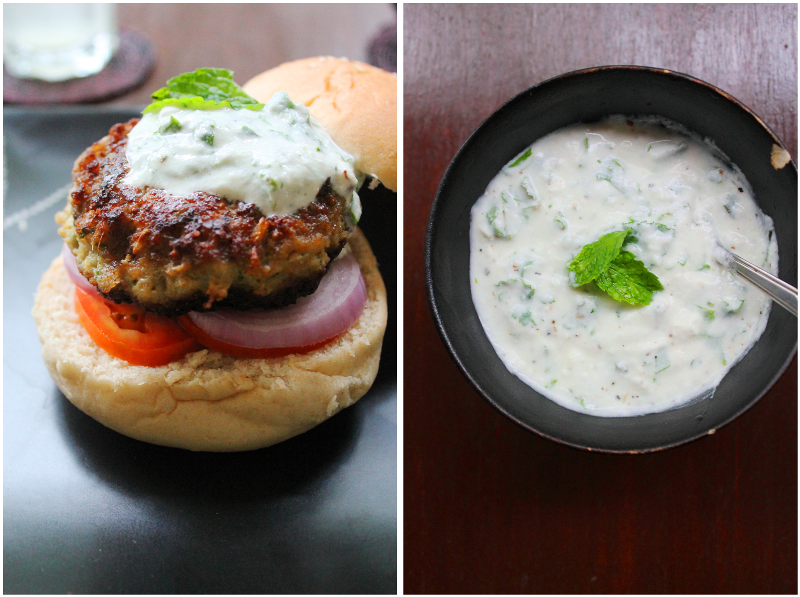 Baker in Disguise Indian Style Lamb Burgers With Herbed Yoghurt