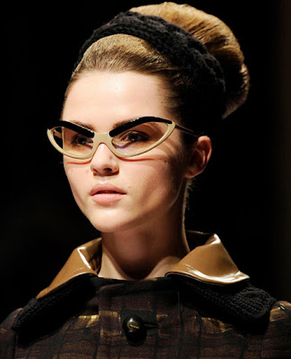 chanel cateye sunglasses. cat eye glasses trend 2011