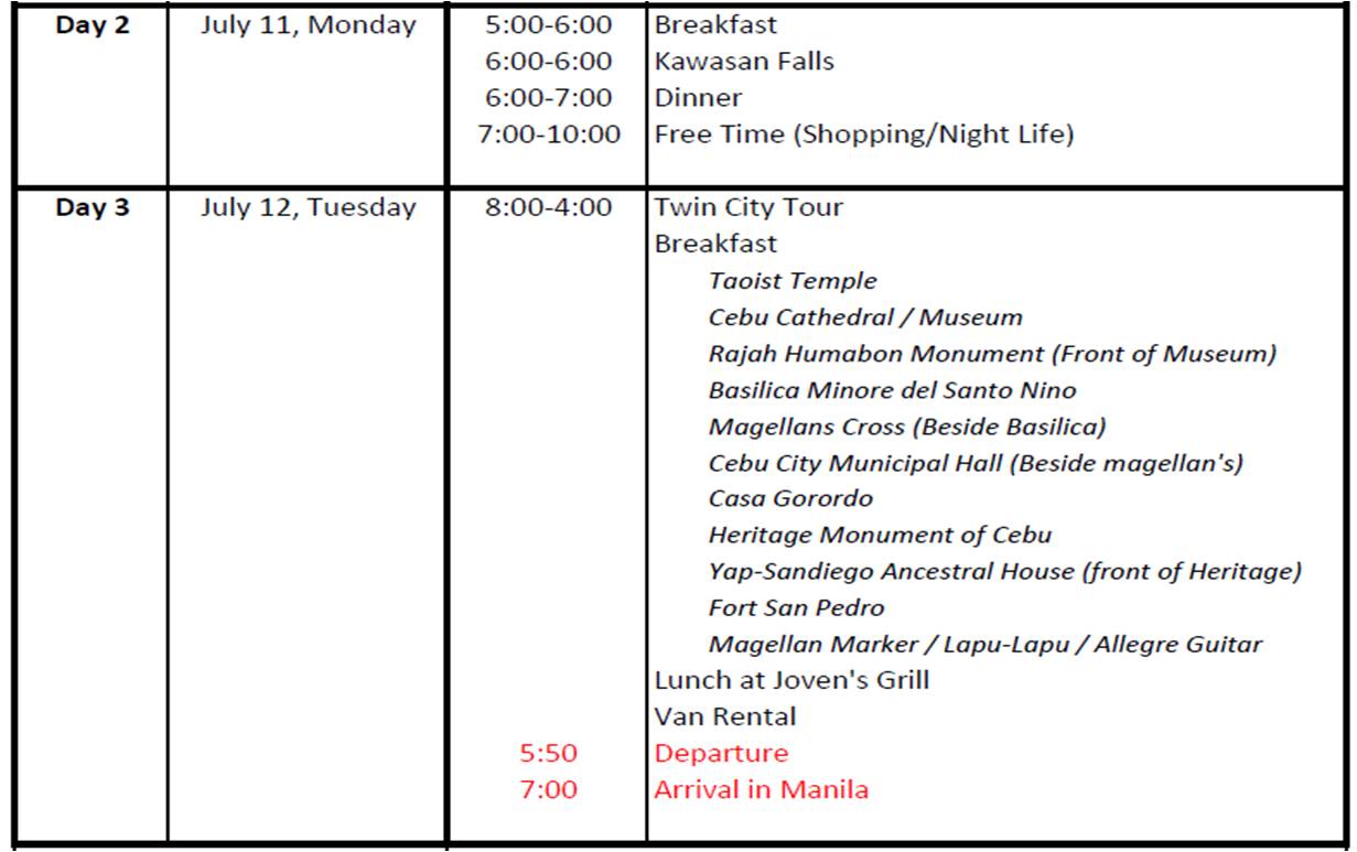 In The Itinerary There Are Some Optional Activities It Will Be At My Friends Discretion If They Want To Avail That Or Not For Example The Different In The Itinerary There Are Some Optional Activities It Will Be At My Friends Discretion If They Want To Avail That Or Not For Example The Different