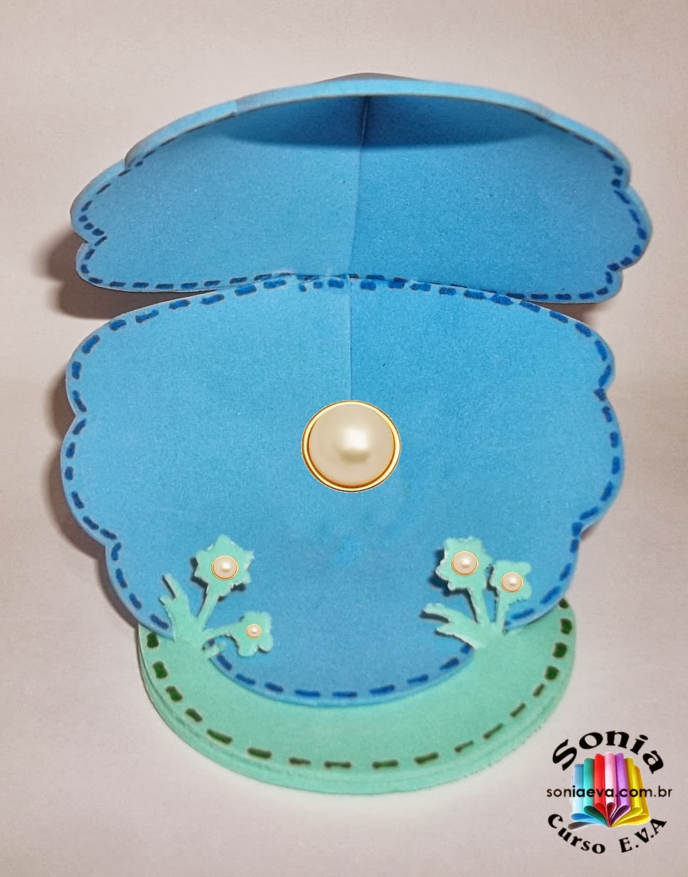Sonia Artes E V A Ostra de E V A Artesanato Com Cd Reciclado ~ Sonia Artes E V A Ostra de E V A