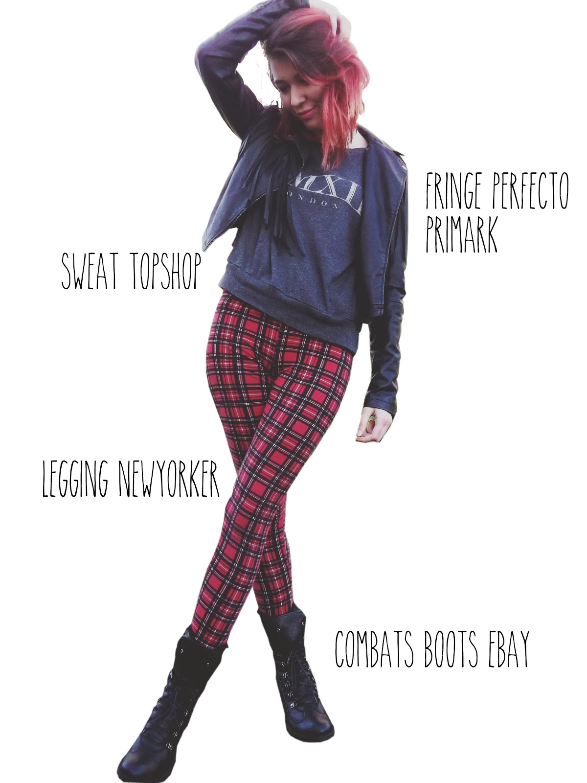 red hair, cold, fringe perfecto, lookbook, Mode, ootd, Outfits, primark, punk, tartan, topshop, winter, 