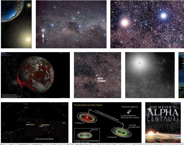 gallery of photos of Alpha Centauri 