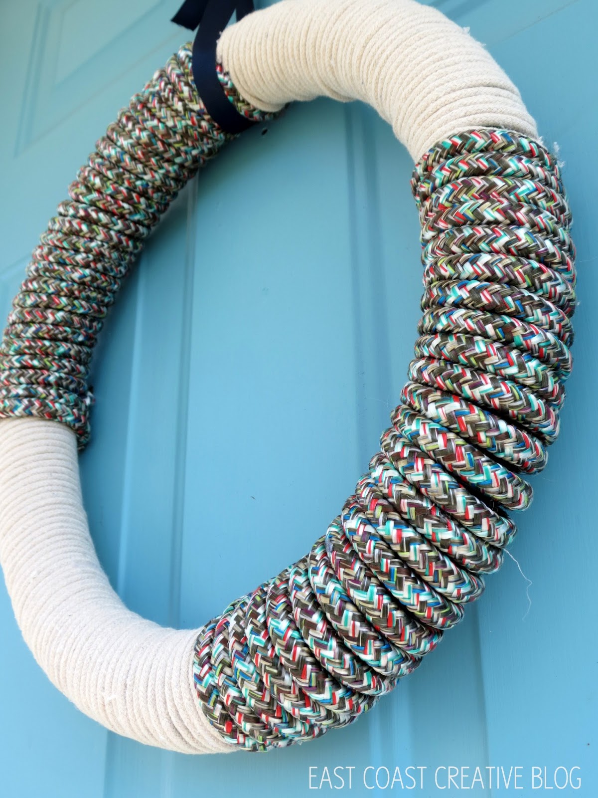 Nautical Rope Wreath {Tutorial}