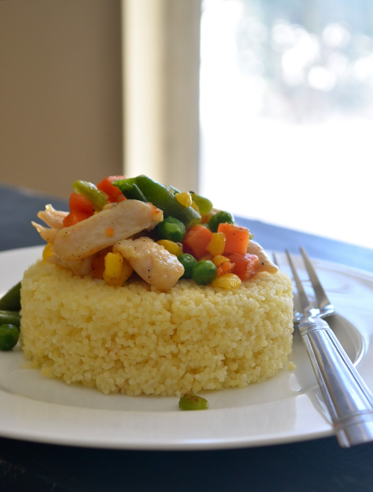 Dishing With Divya Couscous with Chicken and Vegetables