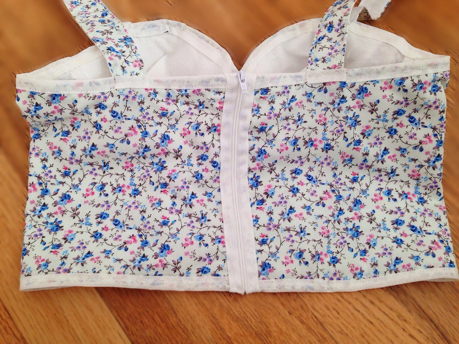 DIY Caged Bustier Top Using a Bra- Inspired by Triangl, Handmade with  Paige