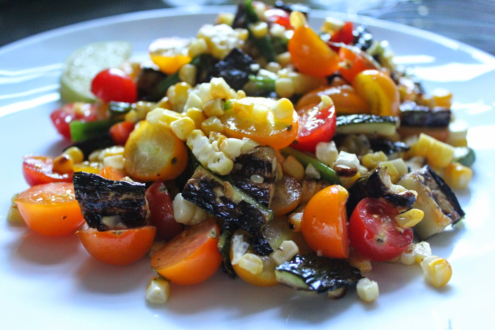 Delicious Dishings Grilled Chicken And Corn Salad With Feta And