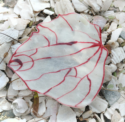 Helen Reynolds: Encaustic leaf