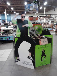 Psy pistachios grocery store display