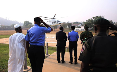 President Buhari Departs For UAE (Photos)