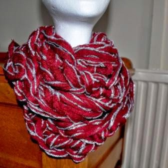 ArmKnit Infinity Scarf in Sirdar Glam ArmKnit Infinity Scarf in Sirdar Glam
