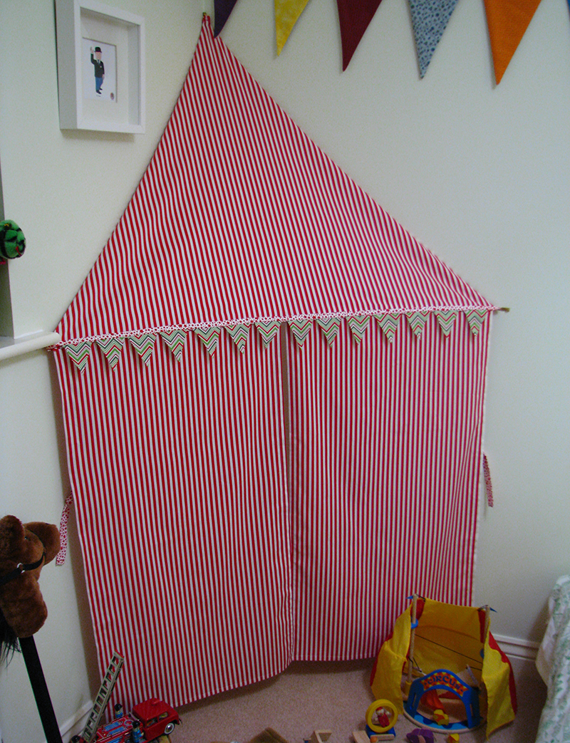 Fabric HQ Circus Inspired Corner Tent